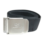 Lead belt black, 50 mm webbing 155 cm long with V4A stainless steel buckle