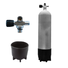 hot dipped steel cylinder Faber 12 L long 232 bar expandable valve - Rubber Knob left