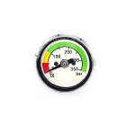 Mini gauge with 350 bar display and high pressure hose adapter