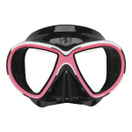 Aqua Lung Máscara de doble lente REVEAL X2 silicona negro / blanco rosa