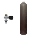 40 cf aluminium cylinder natural MES with mono valve (Rubber Knob right)