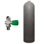 80 cf aluminium cylinder natural MES with Nitrox mono valve (Rubber Knob right)