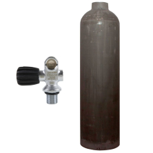 7 liters aluminium cylinder natural MES with mono valve (Rubber Knob left)