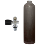 7 liters aluminium cylinder natural MES with mono valve...