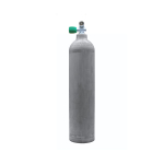 7 liters aluminium cylinder natural MES with Nitrox mono valve (Rubber Knob left)
