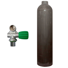 7 liters aluminium cylinder natural MES with Nitrox mono valve (Rubber Knob right)