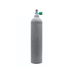 7 liters aluminium cylinder natural MES with Nitrox mono valve (Rubber Knob right)