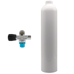 7 l aluminium cylinder white MES with extendable valve...