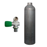 3 liters aluminium cylinder natural MES with Nitrox mono...