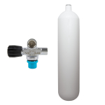 7 l convex 232 bar steel cylinder white ECS with...