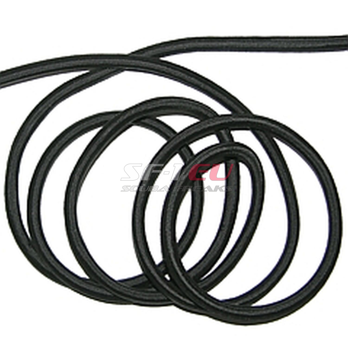 Xray-Scuba Surgical Tubing 6mm schwarz Silikonschlauch Bungee Cord 
