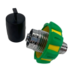 Apeks M26x2 Nitrox handwheel and connection shaft in a set