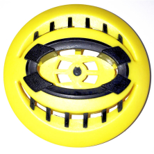 Apeks front cover XTX from 2006 / yellow (without air shower button)