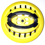 Tapa frontal Apeks XTX Design 2006 / amarilla (sin botón de ducha de aire)