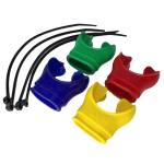 Apeks mouthpiece set of 4 mouthpieces red blue yellow green (AP1434/K)
