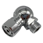 Regulator 360 degree angle / swivel for the 2nd stage with 9/16" male to 9/16" female thread