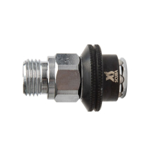 Regulator hose adapter 9/16" male thread to inflator hose connector (approx 7.8 mm)