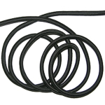 Cordón elástico redondo 6 mm negro (precio por metro)