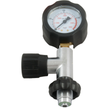 Cylinder pressure tester G5/8 for 232 and 300 bar with lateral venting