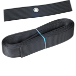 DirZone Harness Gurtband ohne Hardware, 4 m lang, 50 mm breit, steif, mit Edelstahlöse
