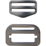 DirZone buckle set ADJUSTABLE stainless steel (1 set = 1 buckle)