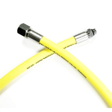 rubber medium pressure hose yellow 100 cm