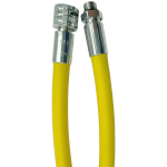 rubber medium pressure hose yellow 100 cm