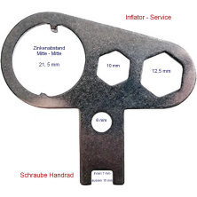Inflator Tool - Handrad Tool (Metall)