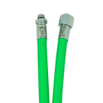 Manguera de media presión Miflex verde 3/8 pulgadas M x 9/16 pulgadas F