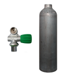Aluminium cylinder MES mono valve (Rubber Knob right) 3...