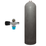80 cf aluminium cylinder natural MES with DirZone extendable valve (Rubber Knob left)