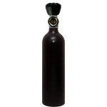 0.85 l 200 bar Aluflasche schwarz Luxfer mit Monoventil (Rubber Knob oben)
