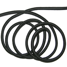 Bungee Cord elástico redondo 4 mm negro (precio por metro)