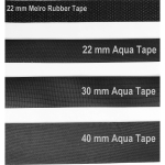 22 mm MELCO Rubber Tape for ironing on or gluing on...